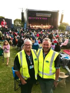 A picture of the NHCP team at Summer Concerts